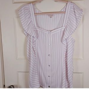 Nanette By Nanette Lepore OH So Pretty Ruffle Sleeve Blouse